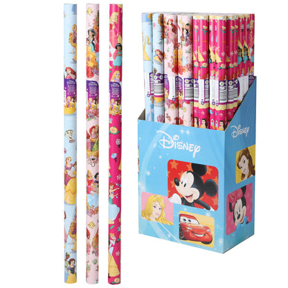 3 x sortiertes Disney-Prinzessin-Geschenkpapier