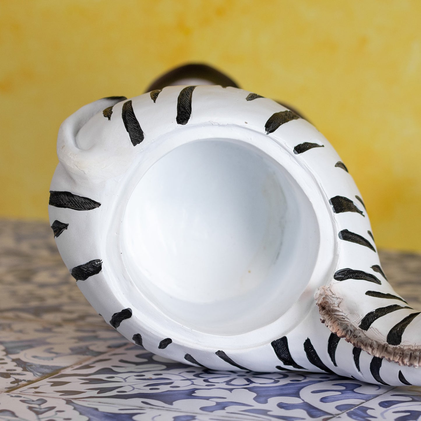 Tall Zebra Planter