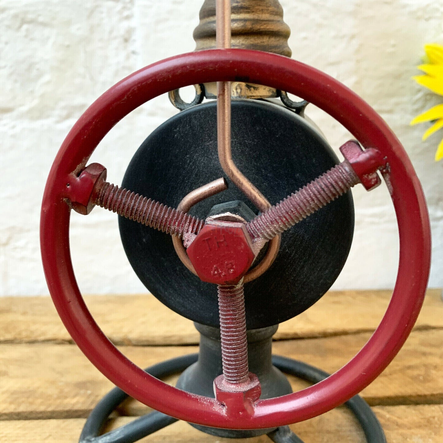 Industrial Pipe Table Clock