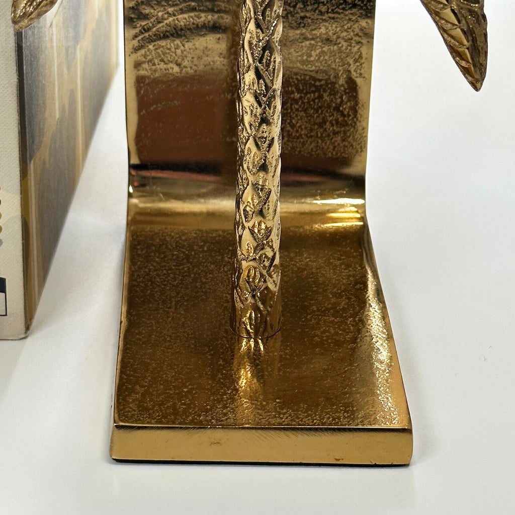 Gold Palm Tree Bookends
