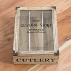 General Store Glass Lid Cutlery Tray