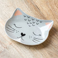 Ceramic Grey Cat Face Saucer