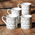 Set Of 4 Music Making Mugs