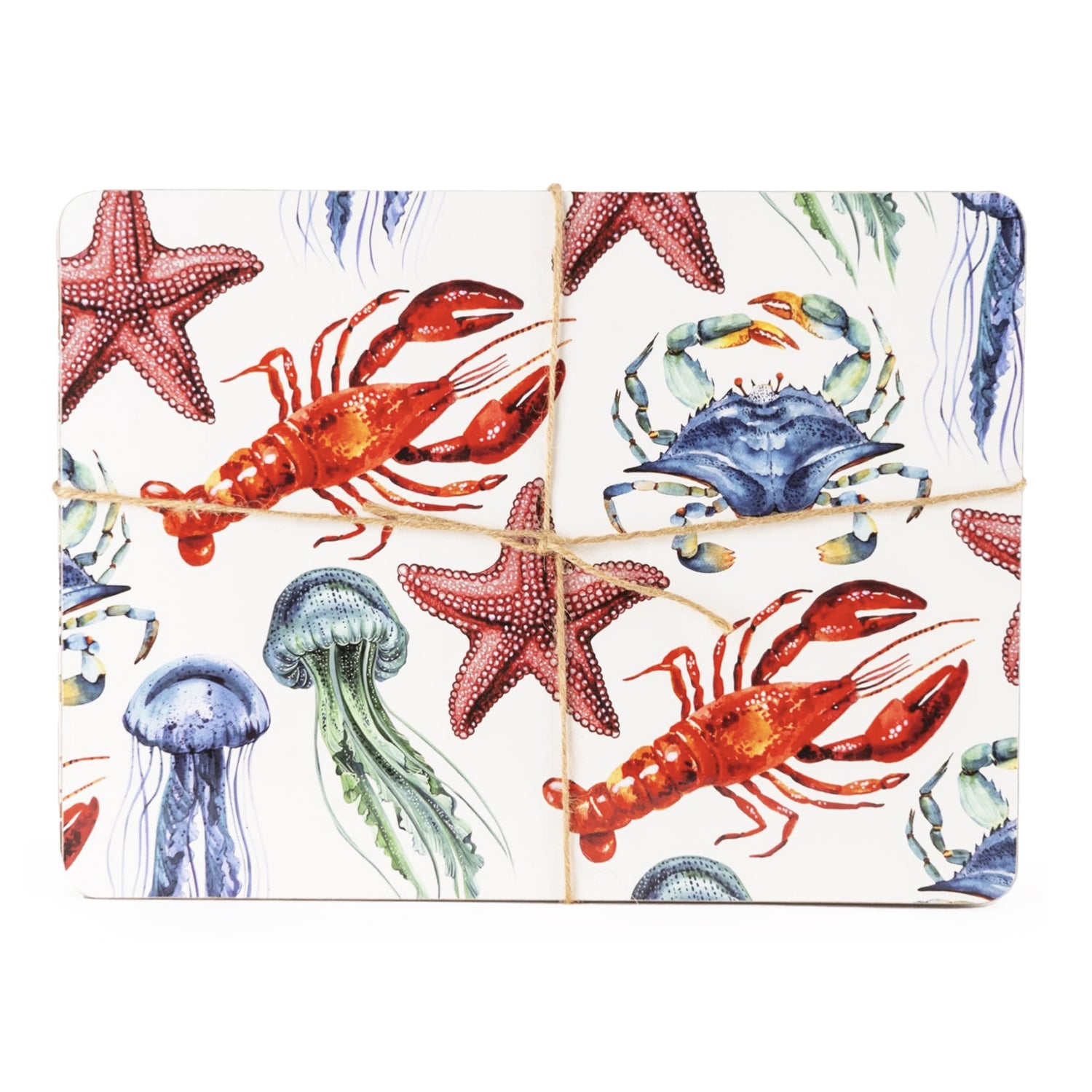 Set Of 4 Sea Creatures Placemats