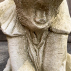 Heavy Stone Trunk Up Elephant Sculpture
