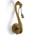 Antique Gold Flamingo Head Wall Lamp