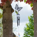 Black Silhouette Butterfly Wind Chime