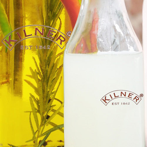 Kilner Clip Top Square Glass Bottles - Set of 3