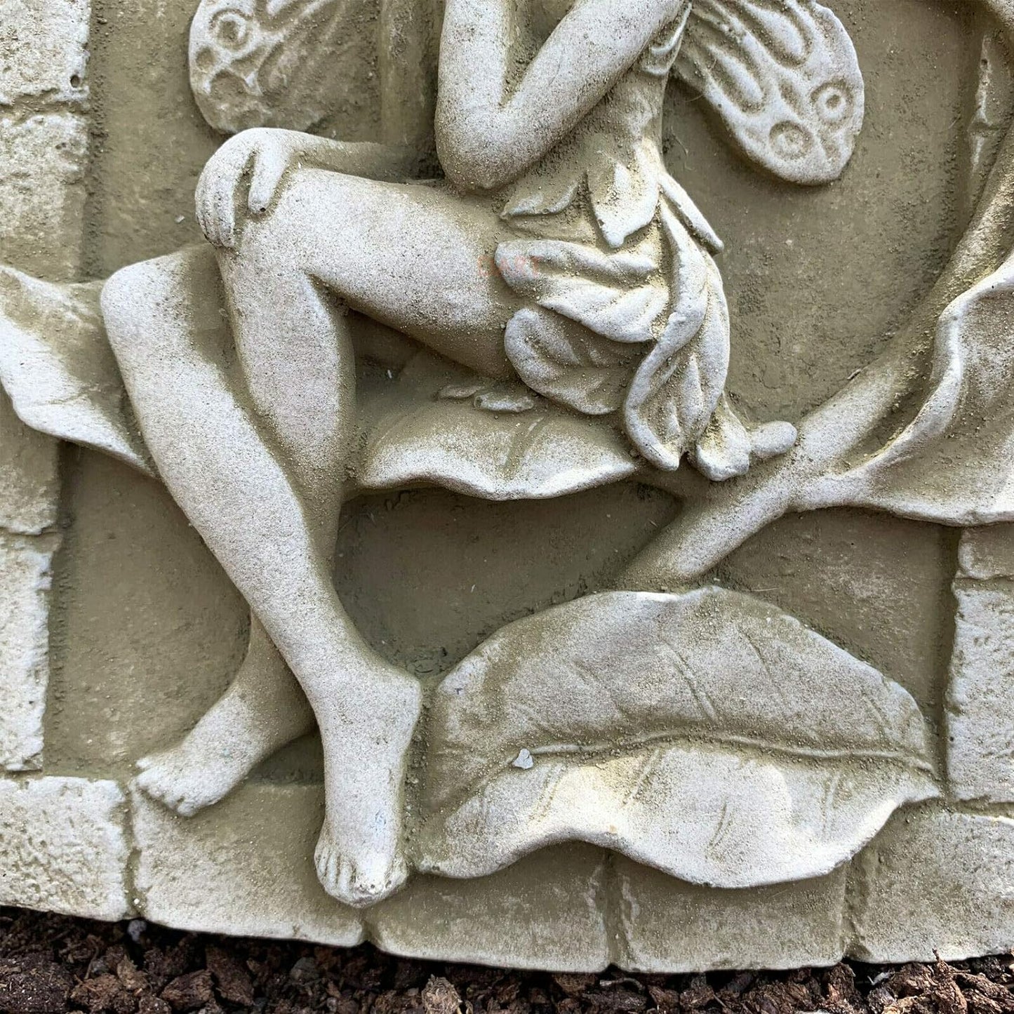 Stone Fairy Resting Wall Plaque