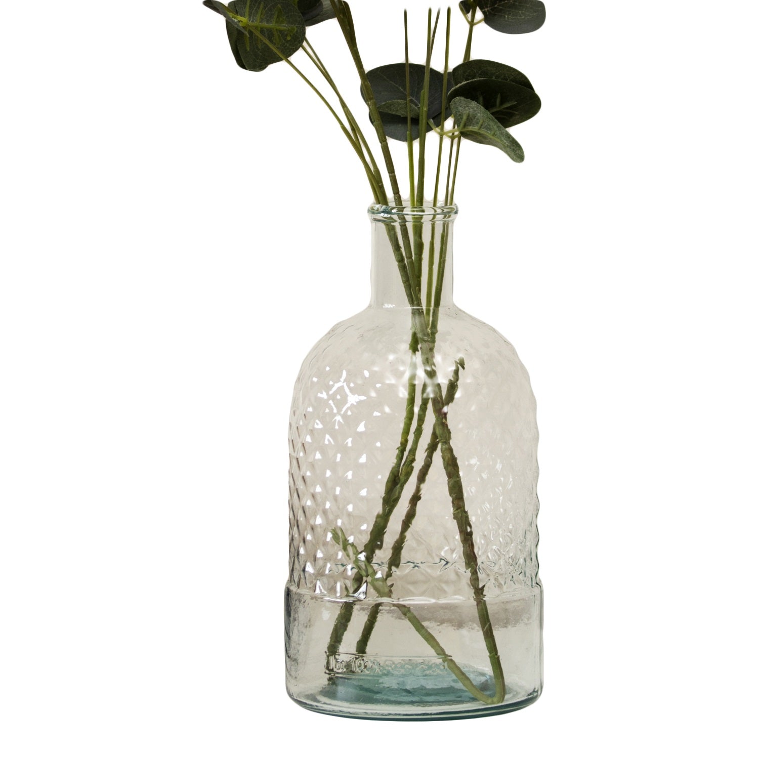 Recycled Glass Honeycomb Bottle Vase