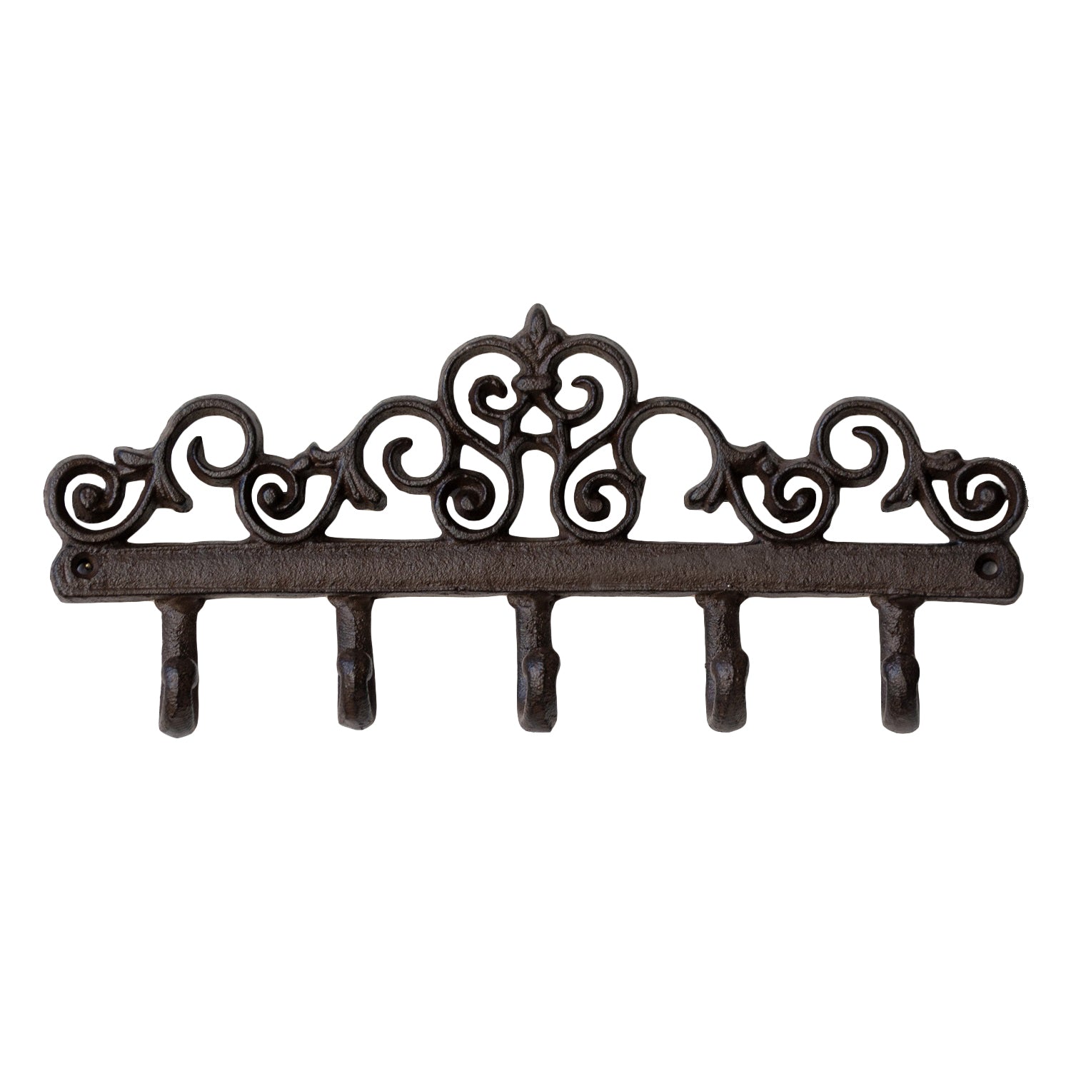 Lattice Cast Iron 5 Wall Hooks