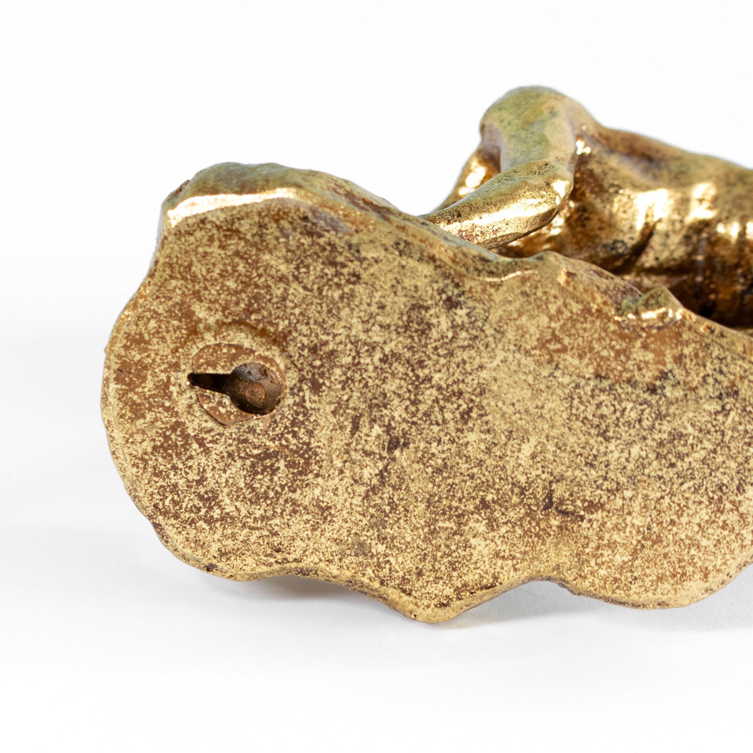 Gold Rock Climbing Man Wall Ornament
