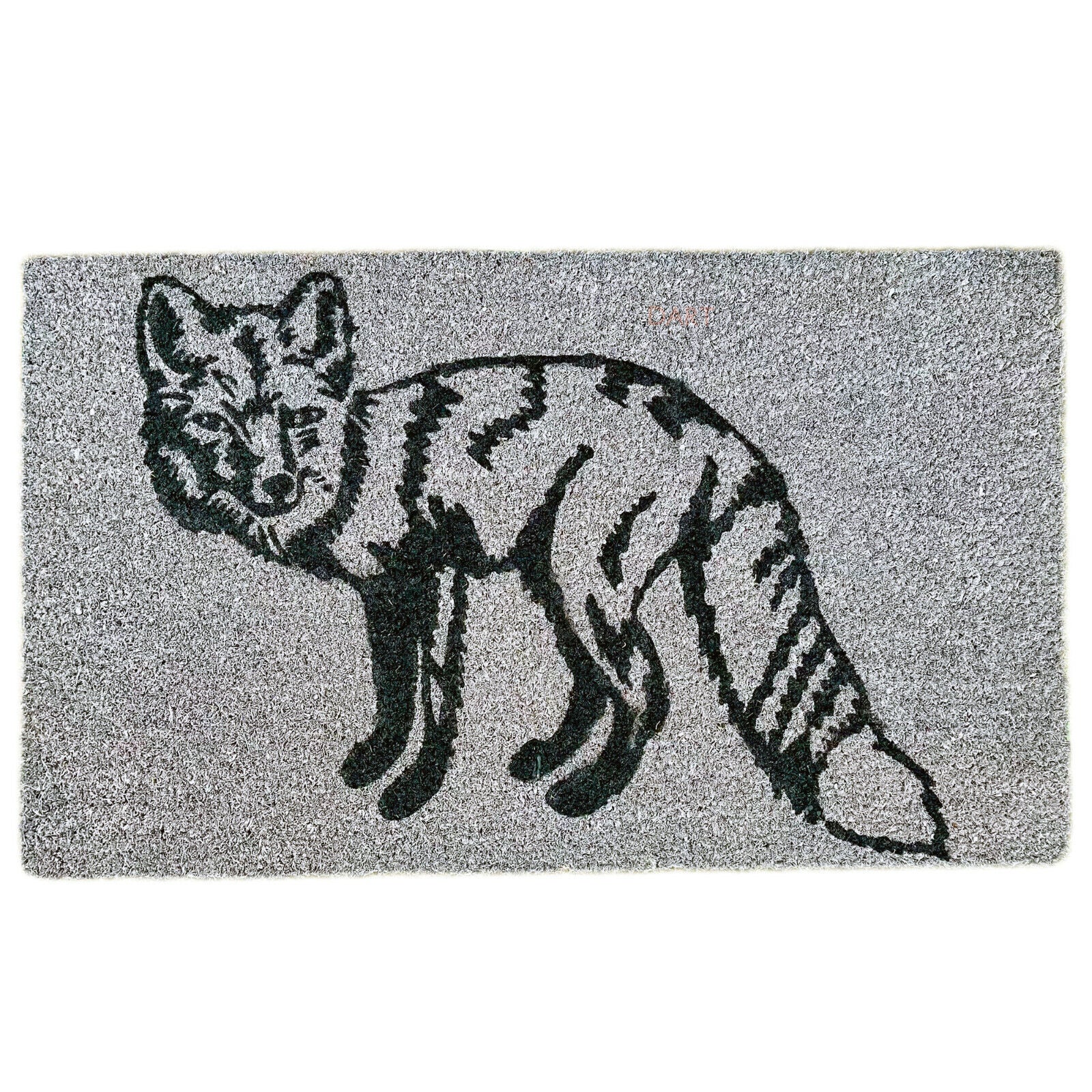 Large Grey Fox Coir Door Mat