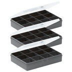 Set Of 3 - 12 Compartment Organiser Boxes
