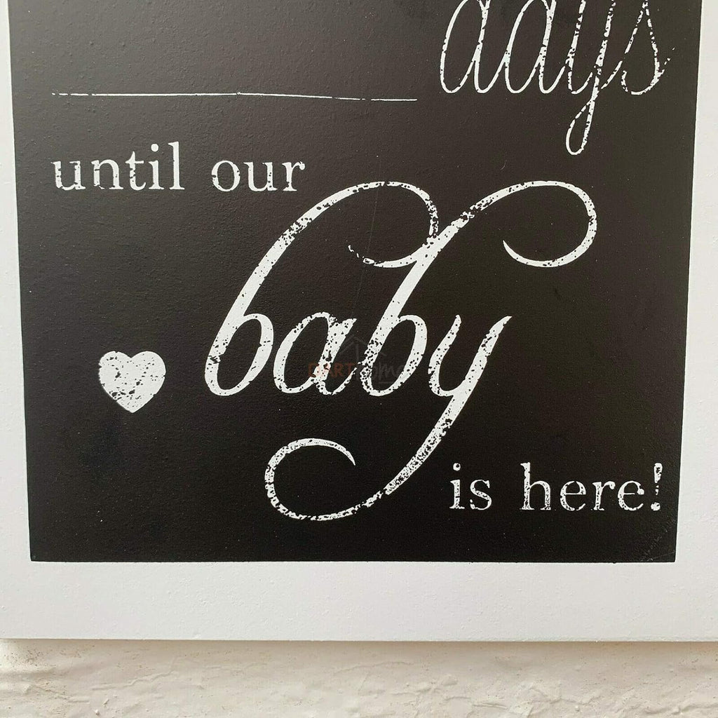 Hanging Baby Countdown Chalkboard Sign