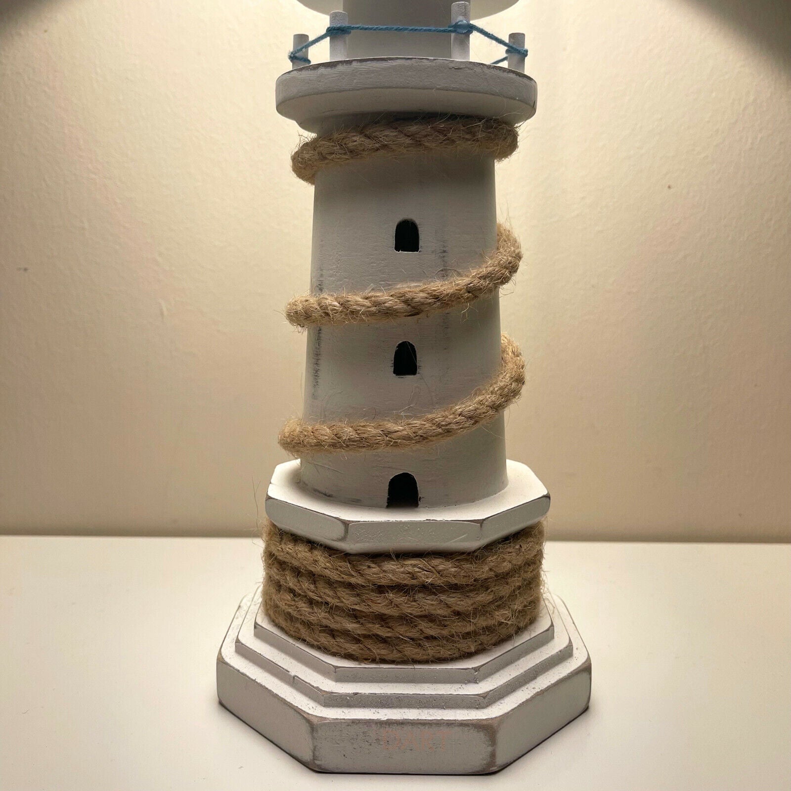 Wooden Lighthouse Table Lamp