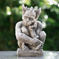 Heavy Stone 26cm Resting Gargoyle Statue