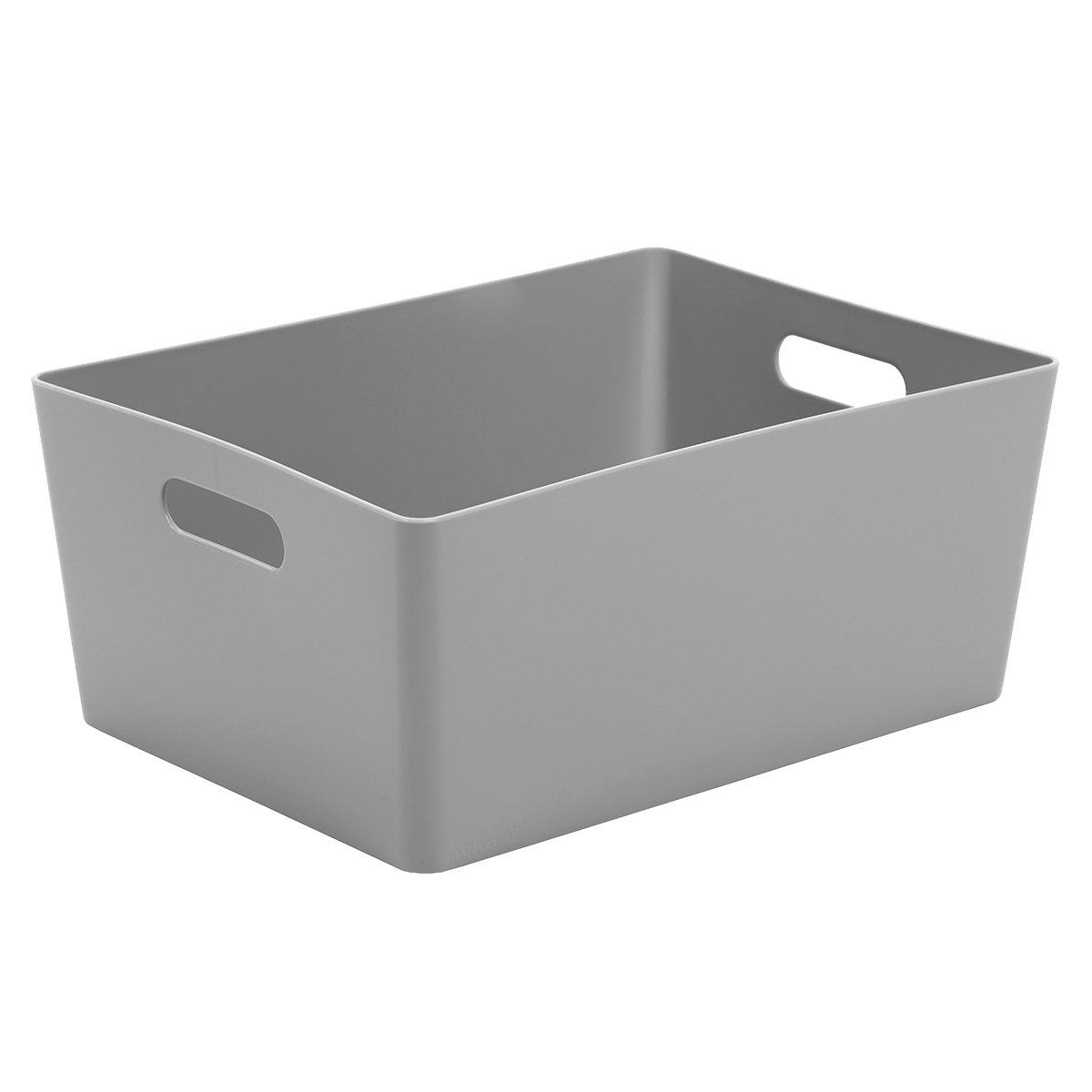 Set Of 2 Grey Studio Deep Plastic Storage Baskets