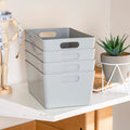 Set Of 4 Grey Studio Storage Baskets