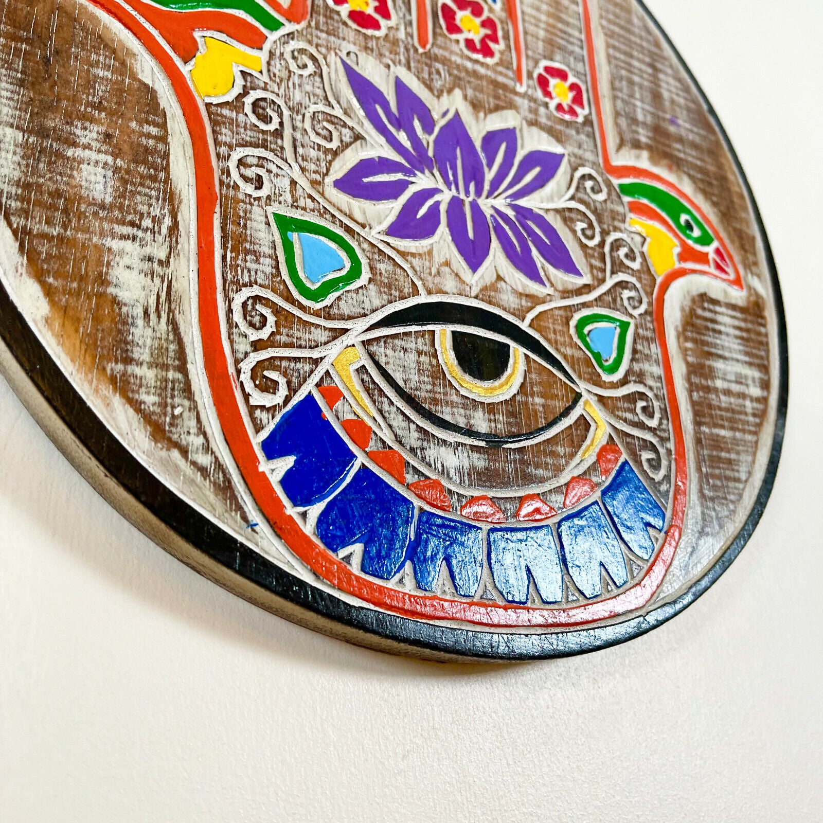 Round Hand Of Fatima Wall Plaque