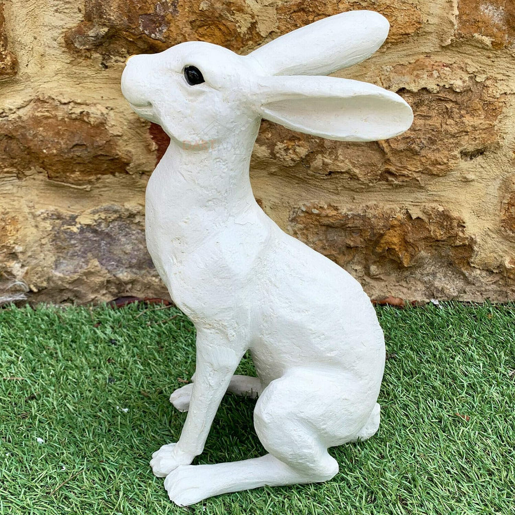 Bronzefarbener Hasen-Ornament für den Garten