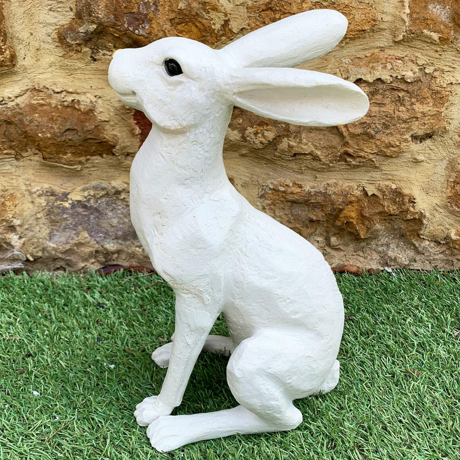 Bronzefarbener Hasen-Ornament für den Garten