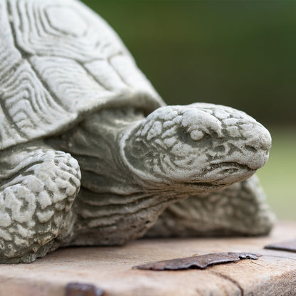 Steingut-Schildkröten-Gartenskulptur für den Außenbereich, 18 cm