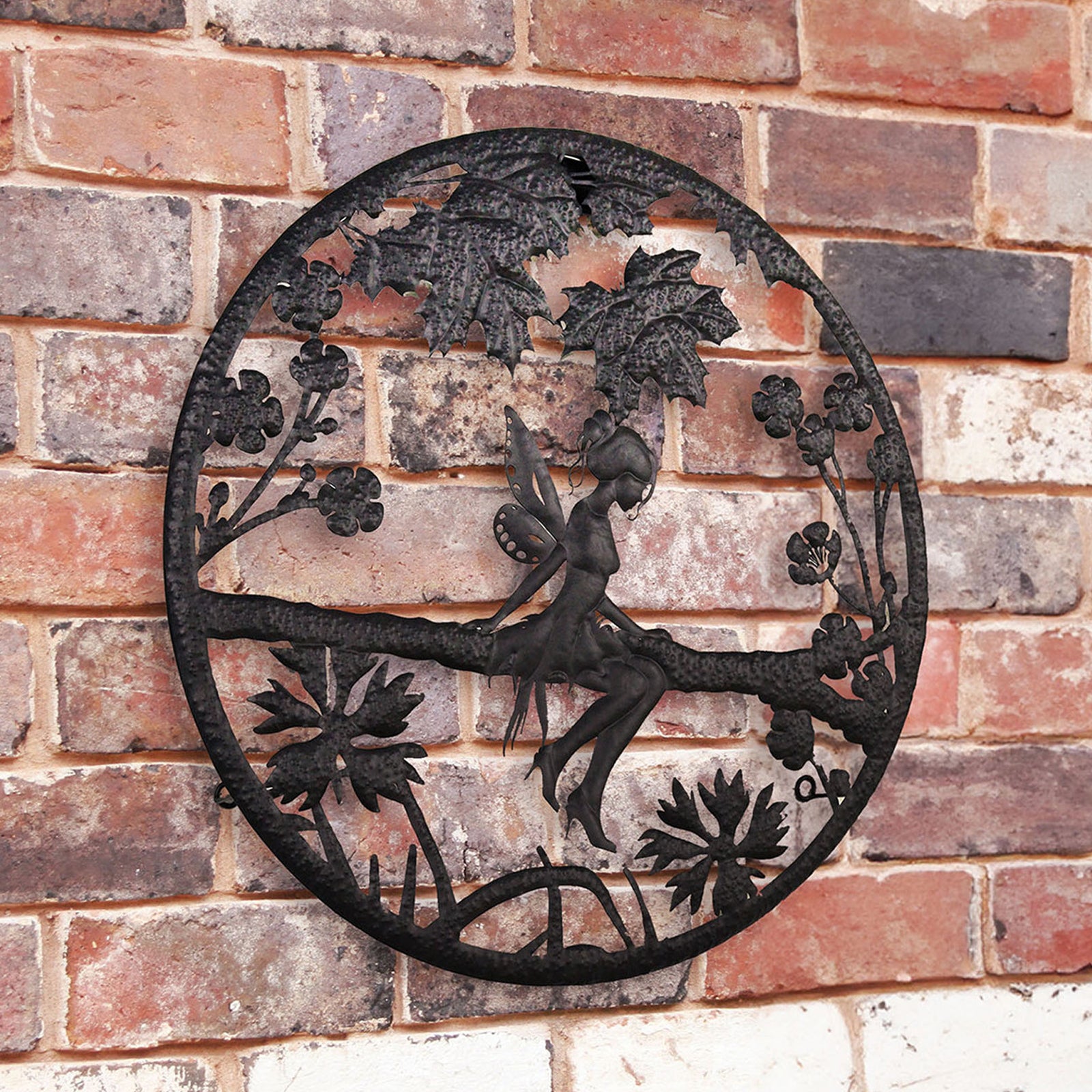 Fairy Silhouette Solar Backlit Garden Wall Art