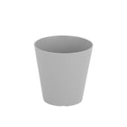 Set Of 4 Cool Grey Plastic Indoor Plant Pots