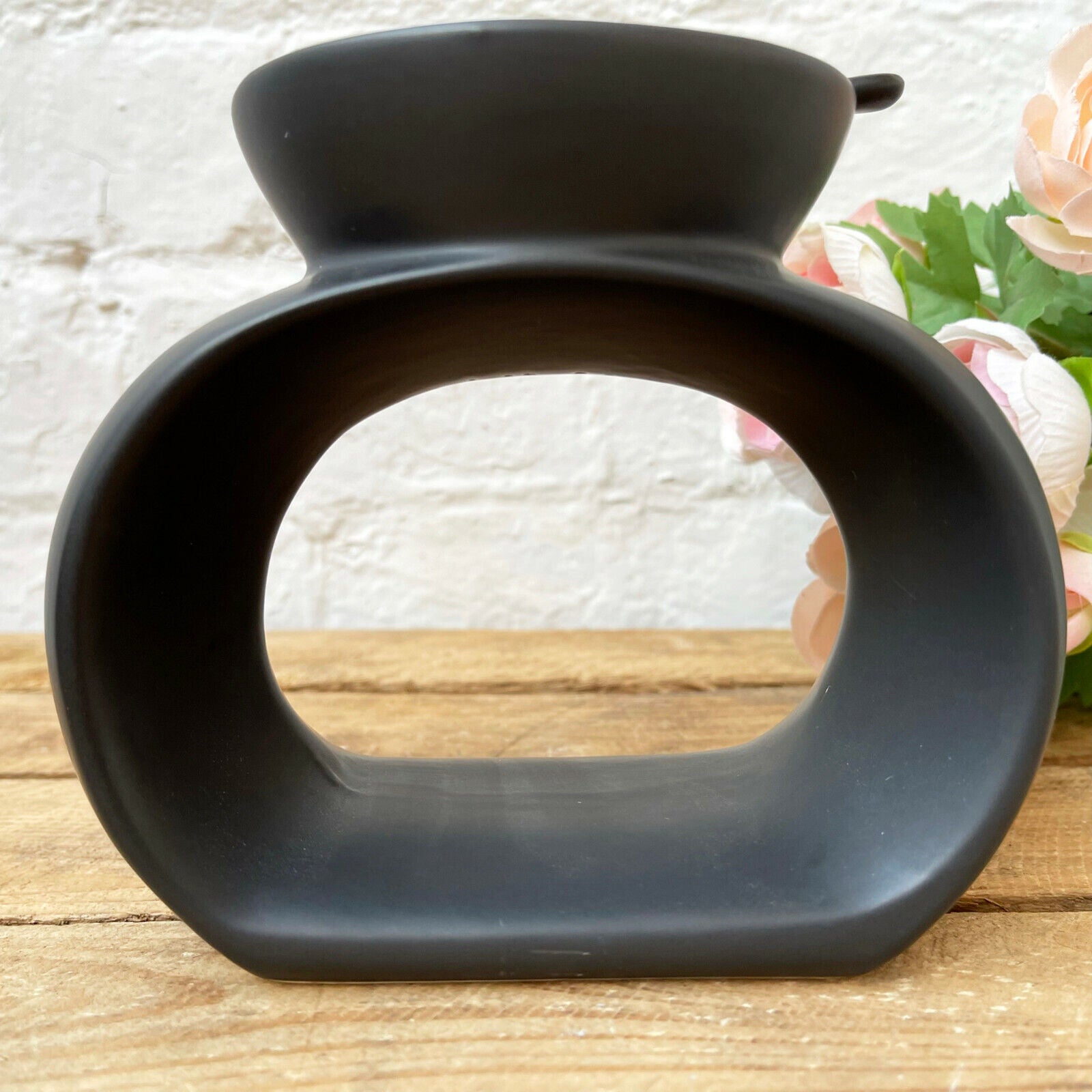Black Ceramic Wax Melt Oil Burner