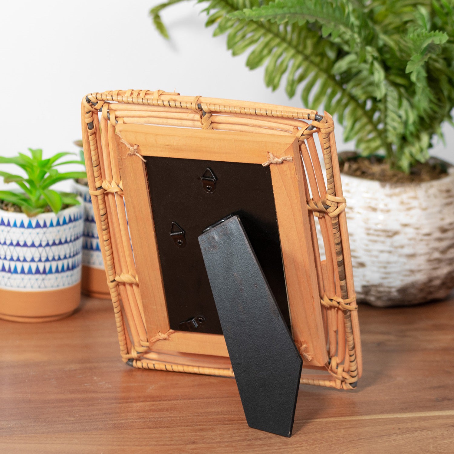 Rattan Pipe Photo Frame 4x6"