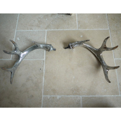 Silver Stags Head Wall Sculpture