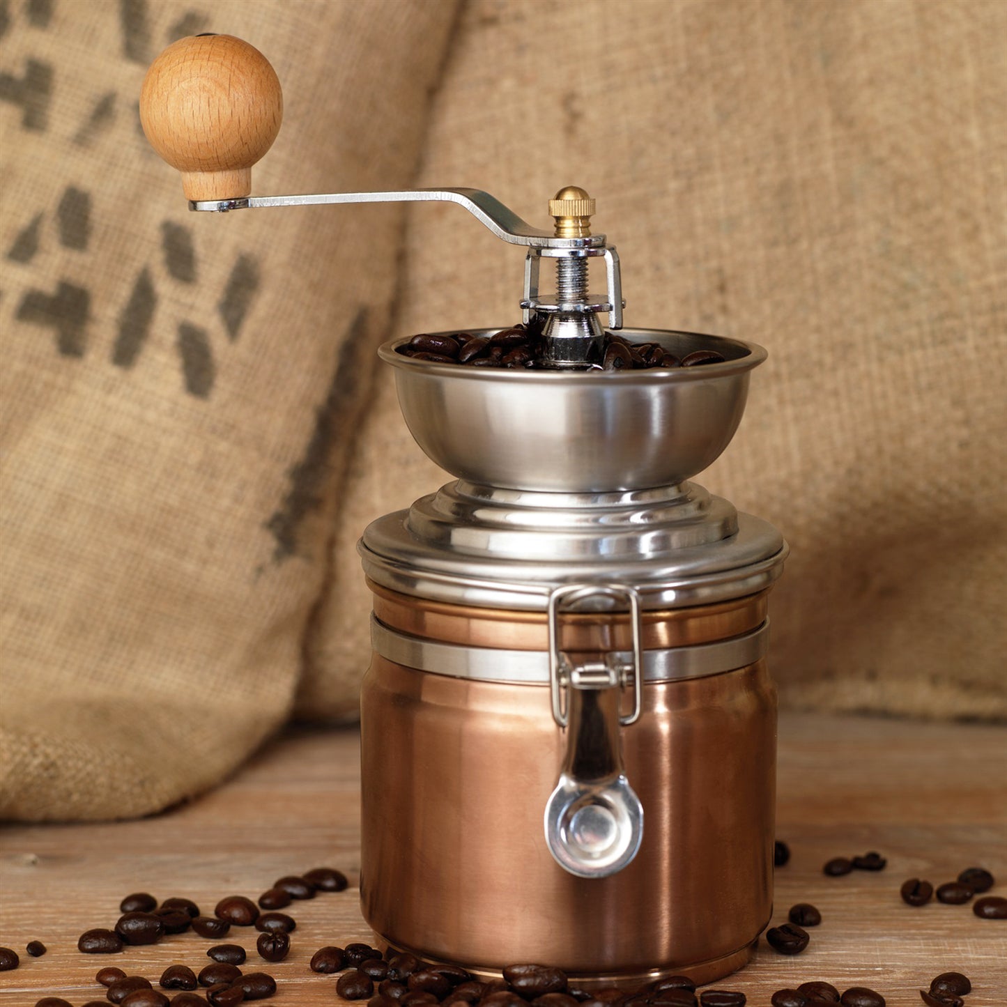 Copper Manual Coffee Bean Grinder