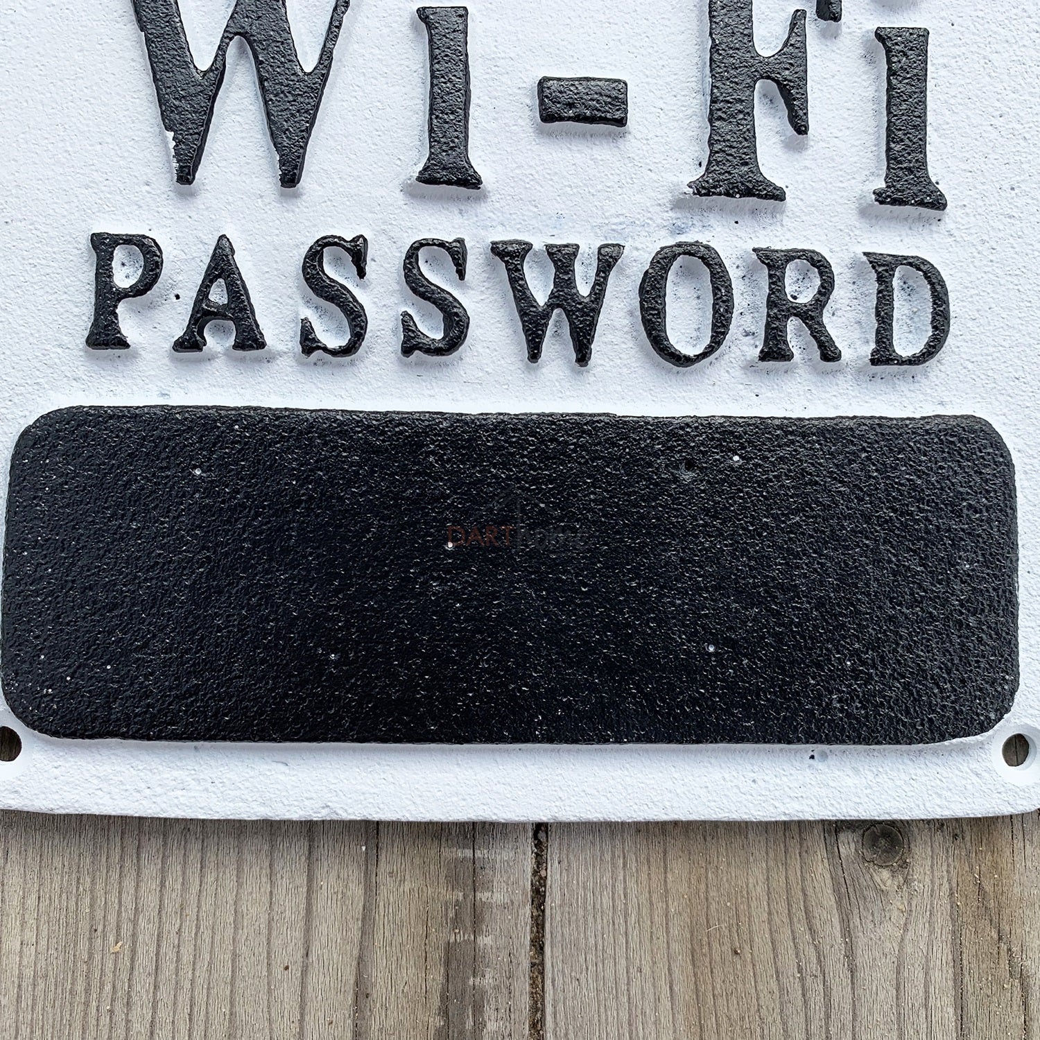 WiFi-Passwort Wandschild aus Gusseisen
