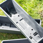 Set Of 3 Dark Grey Symphony Trough Planters
