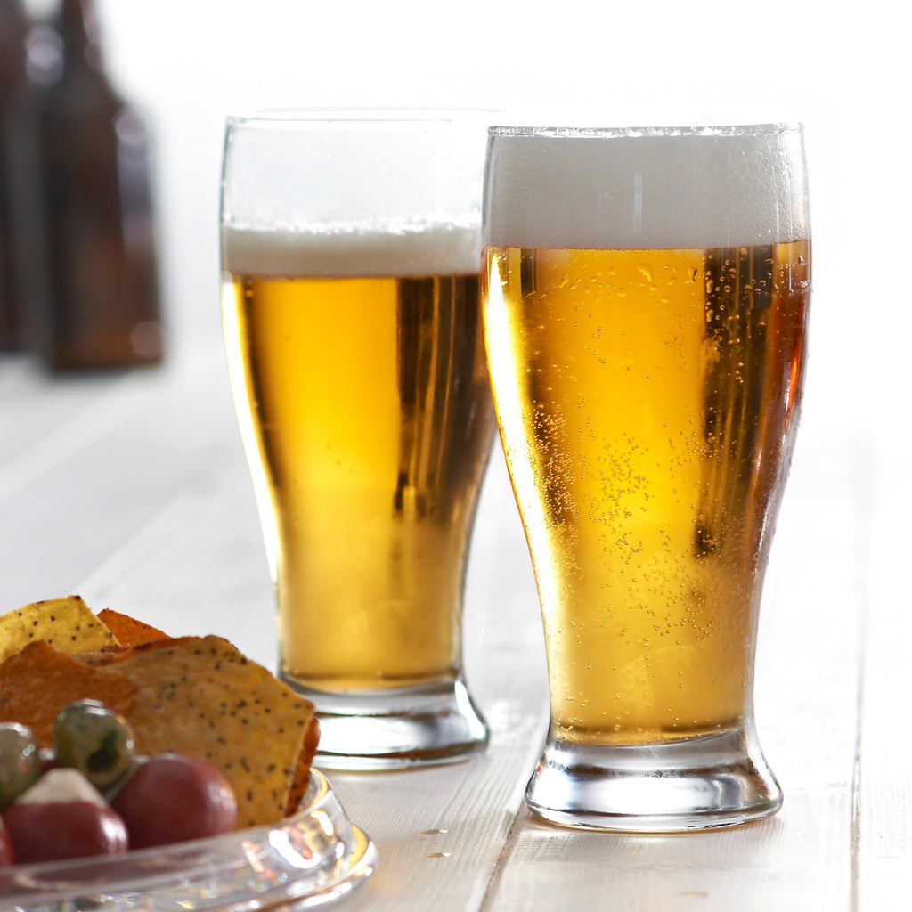 Set of 4 Tall Beer Glasses 53cl