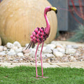Pink Metal Flamingo Ornament
