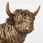 Bronze Highland Cow & Calf Ornament