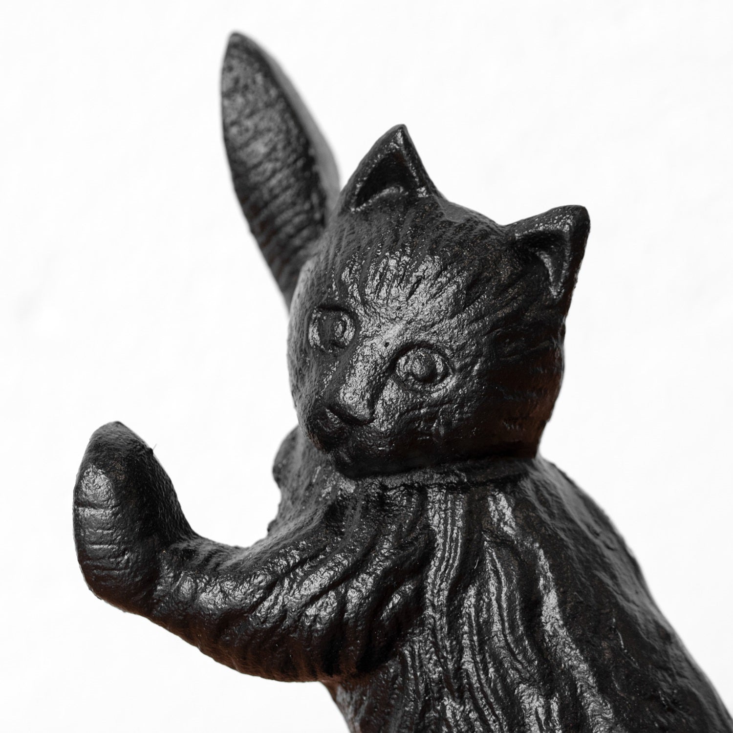 Cast Iron Black Cat Doorstop