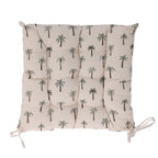 Set Of 2 Mini Palm Trees Cotton Outdoor Seat Pads