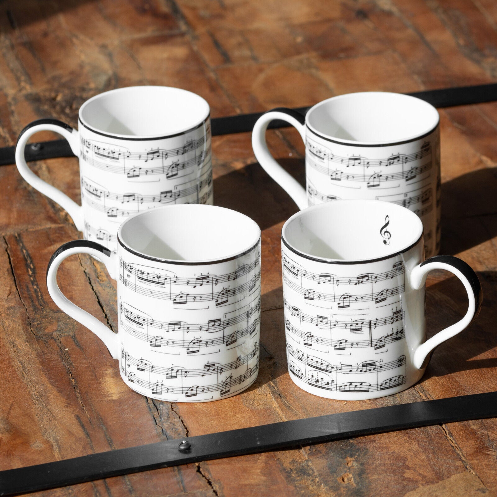 Set Of 4 Music Making Mugs