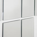 Pack of 8 Plain Mirror Tiles 15x15cm