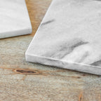 Set of 4 Grey Marble Coasters