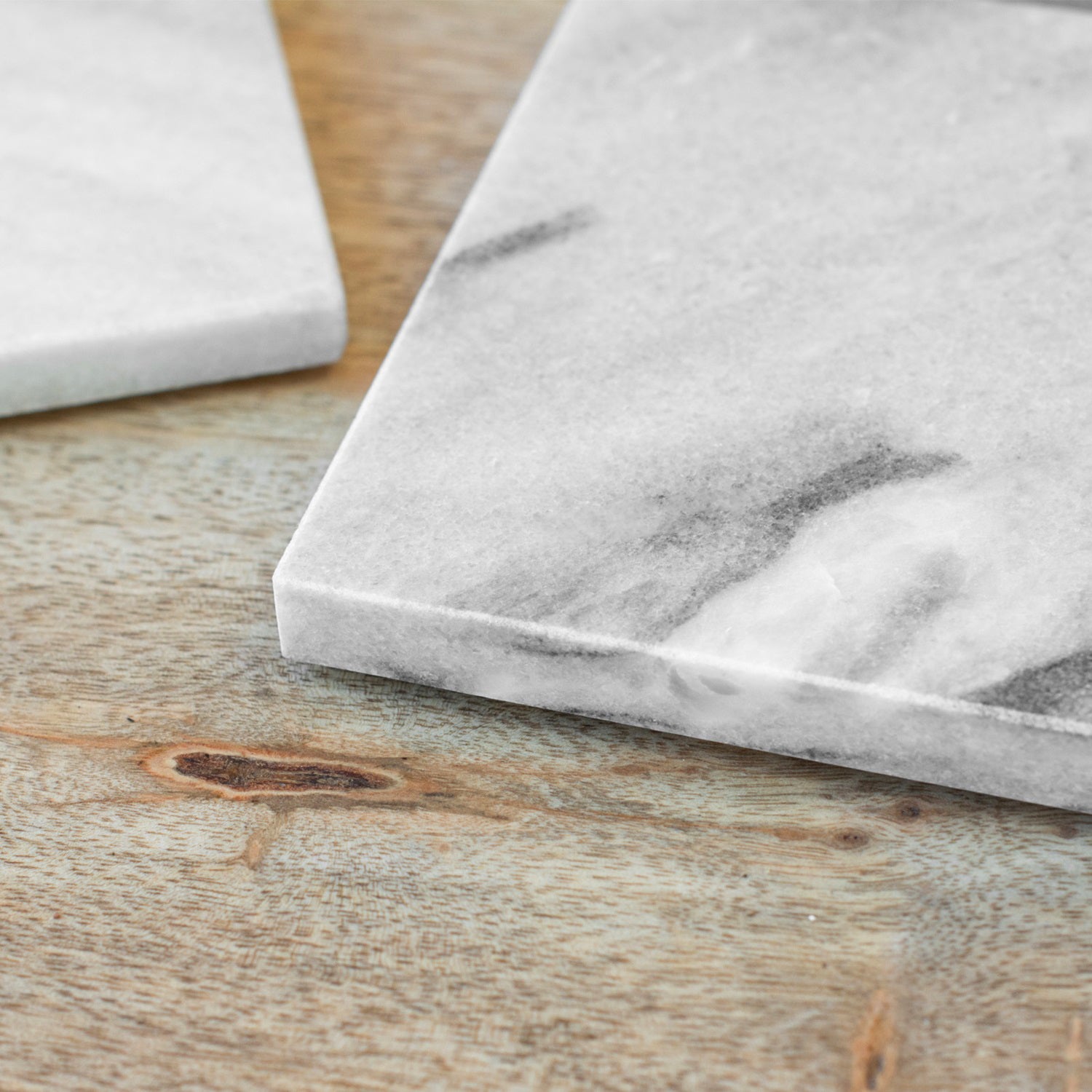Set of 4 Grey Marble Coasters