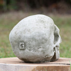 Stone Human Skull Sculpture