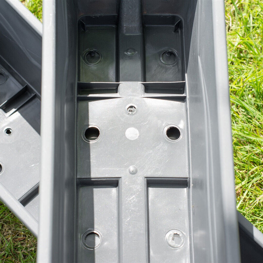 Set Of 3 Dark Grey Symphony Trough Planters