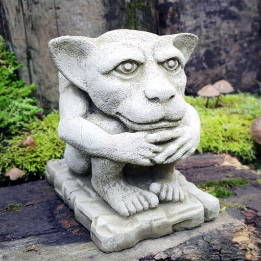 Heavy Stone Big Ears Goblin Statue