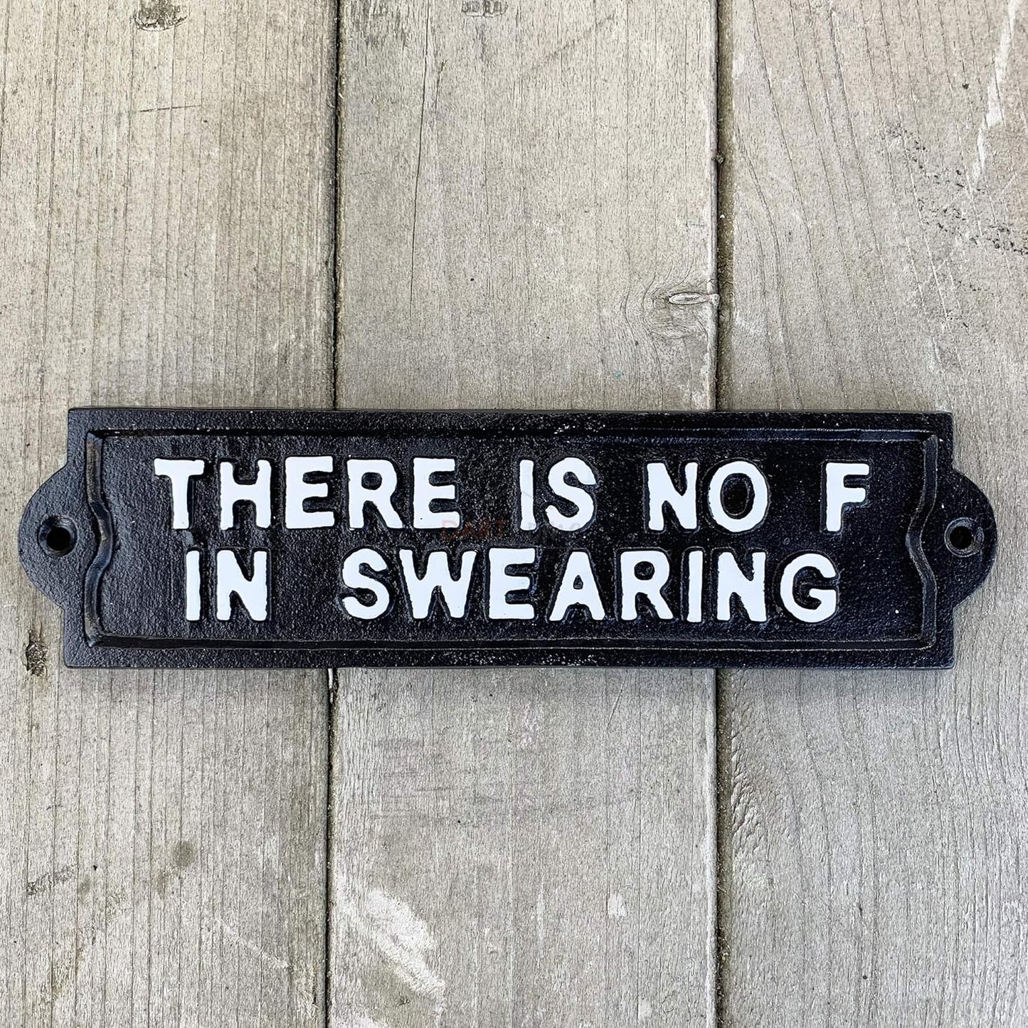 Black No F in swearing Sign