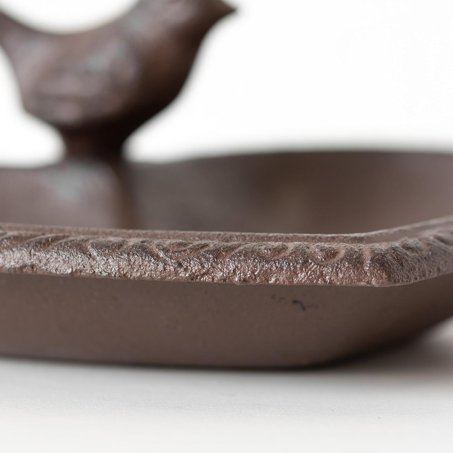 Cast Iron Heart Shaped Bird Bath