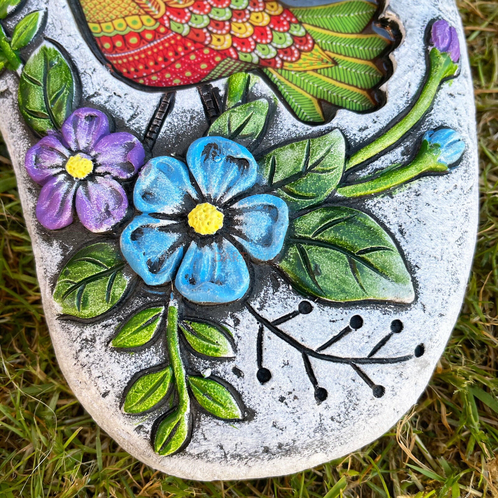 Colourful Bird Welcome Stepping Stone